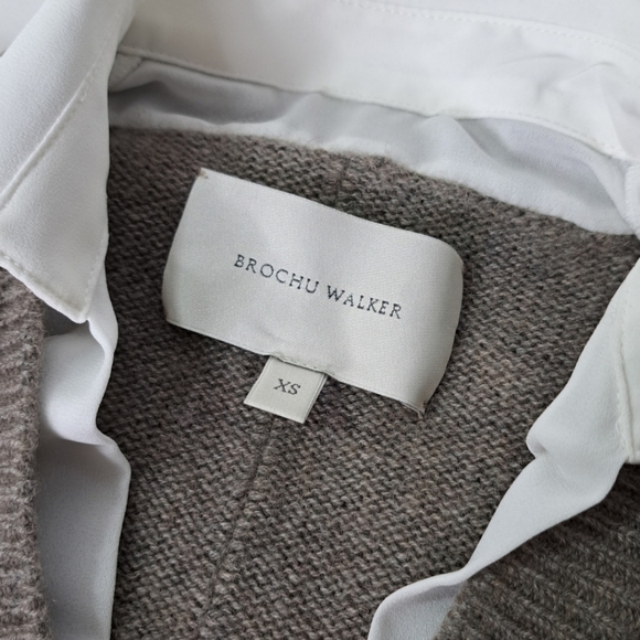 Brochu Walker The Looker Layered V-Neck Cashmere and Wool Sweater Size XS - Picture 12 of 13